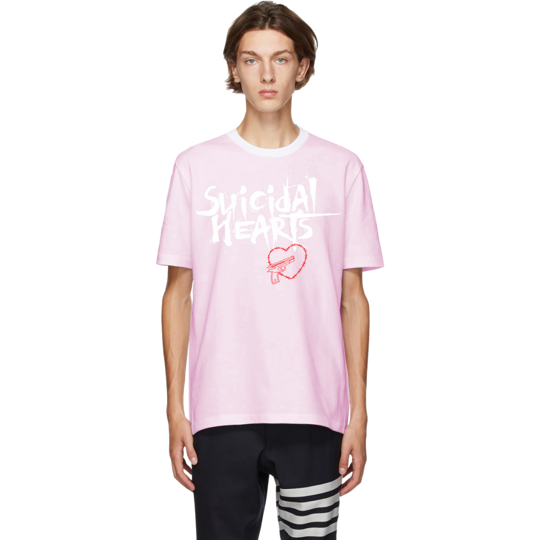 Suicidal Hearts (OVERSIZED PINK TEE)